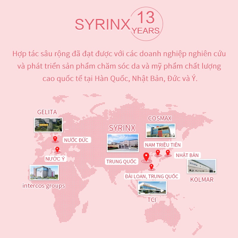 Son lì SYRINX kết cấu nhung mịn lên màu lâu trôi không dễ phai màu son nữ sinh 3g