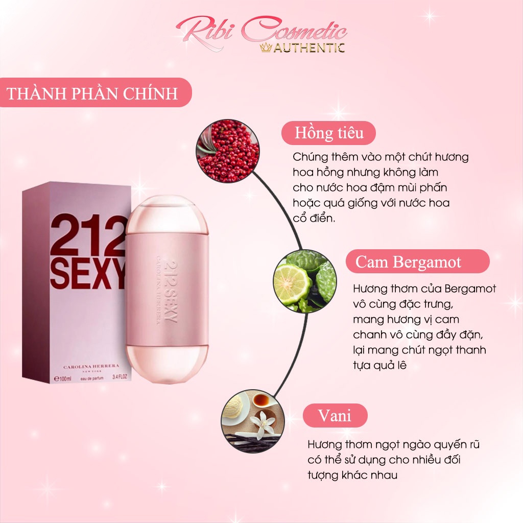 Nước hoa nữ CH 212 Sexy Women EDP Ribicosmetics