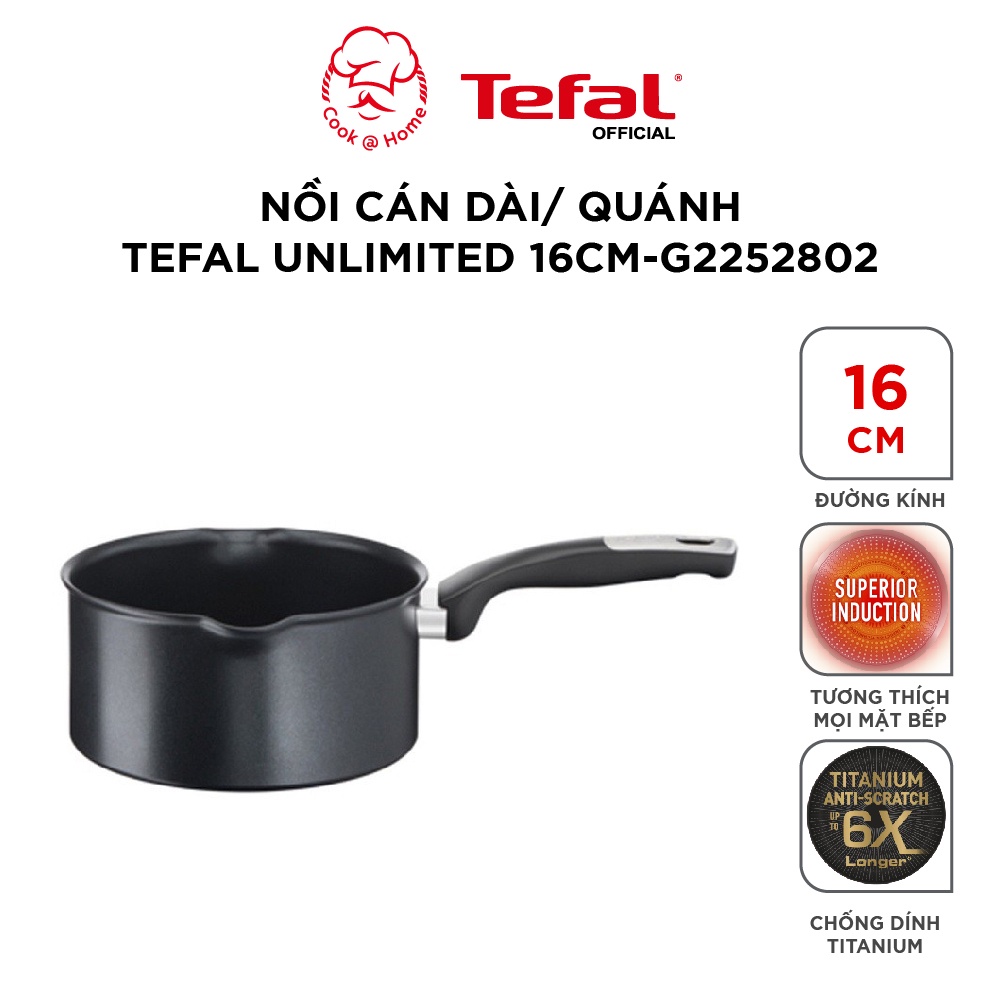 Nồi cán dài Tefal Unlimited 16cm G2552802