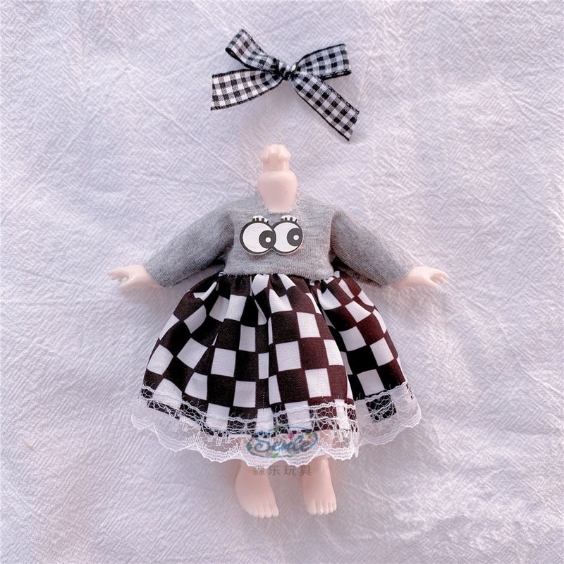 Bộ Quần Áo Thời Trang Cho Búp Bê 16cm Mới