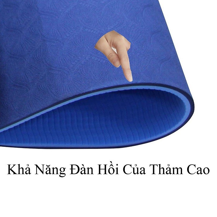 [FREESHIP ĐƠN TỪ 50K❤️] THẢM TẬP YOGA TPE CAO CẤP 2 LỚP 6MM