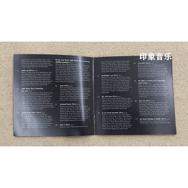 Ariana grande k Tạm Thời Cho Bây Giờ 2 Cd album Bịt Kín