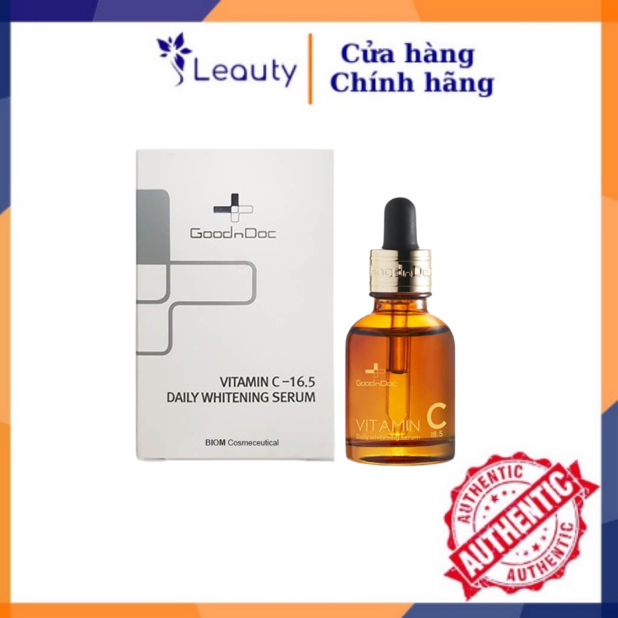 Serum Vitamin C GoodnDoc 30ml  - Serum dưỡng da chống lão hóa căn bóng da GoodnDoc Vitamin C 30ml