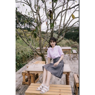 Minx - áo sơ mi anna tie back shirt