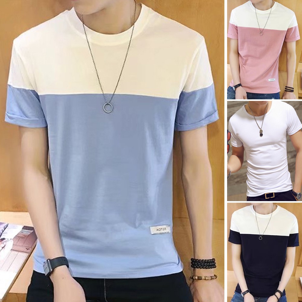 Áo Thun Nam Thiết Kế Đơn Giản Hợp Thời Trang Phong Cách Hàn Quốc