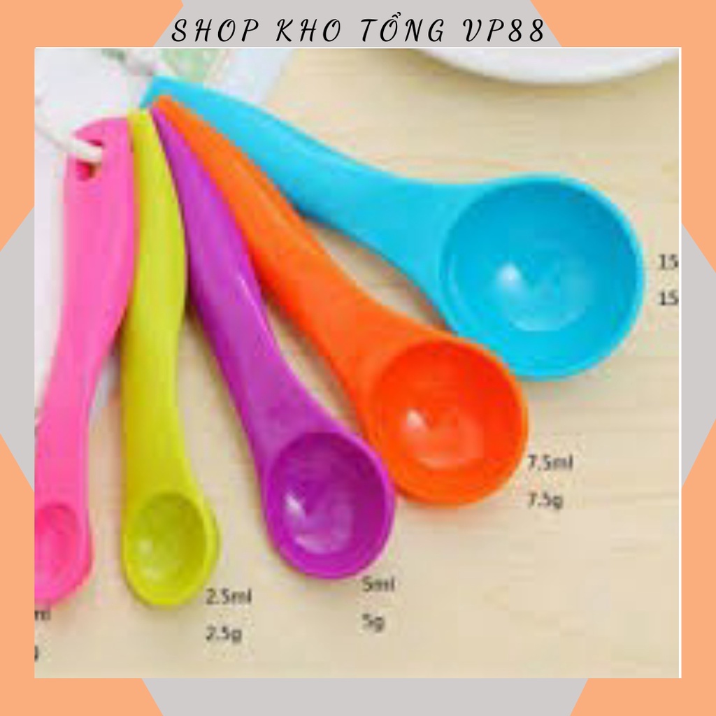 Bộ thìa đong nhà bếp set 5 cái 2460 KHO TỔNG