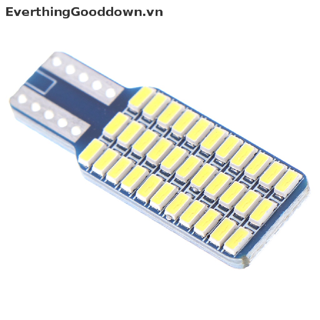Everthinggooddown Bóng Đèn LED T10 3014 W5W 33 SMD Ánh Sáng Trắng Dành Cho Ô Tô