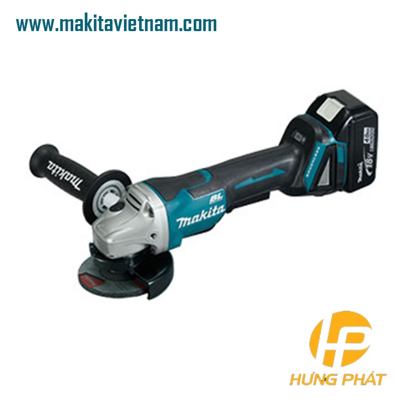 [Hàng chính hãng] Máy mài góc dùng pin Makita DGA408ZX1 18V. Tặng kèm bộ 5 đá mài. Không kèm pin + sạc