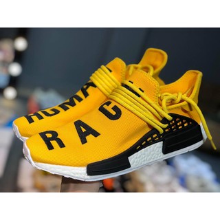 Giày thể thao sneaker hàn quốc cao cấp nam nữ vàng NMD Human Race Nam Nữ