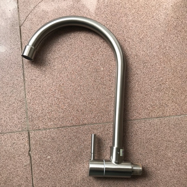 Vòi lạnh SUS 304 cho chậu rửa bát cần cứng