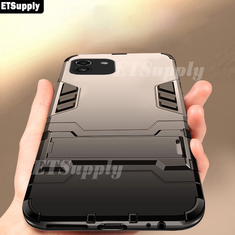 Ốp Điện Thoại TPU Mềm Và PC Cứng Kiểu Áo Giáp Iron Man Cho Samsung Galaxy A03 2022 A03S