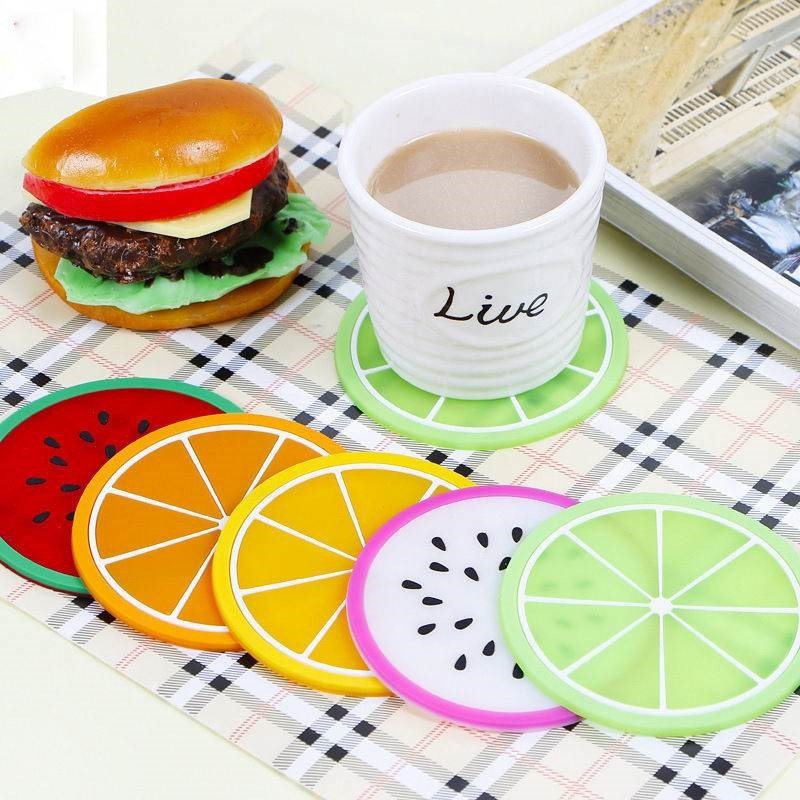 Bộ 6 đế lót ly hình tròn nhiều họa tiết