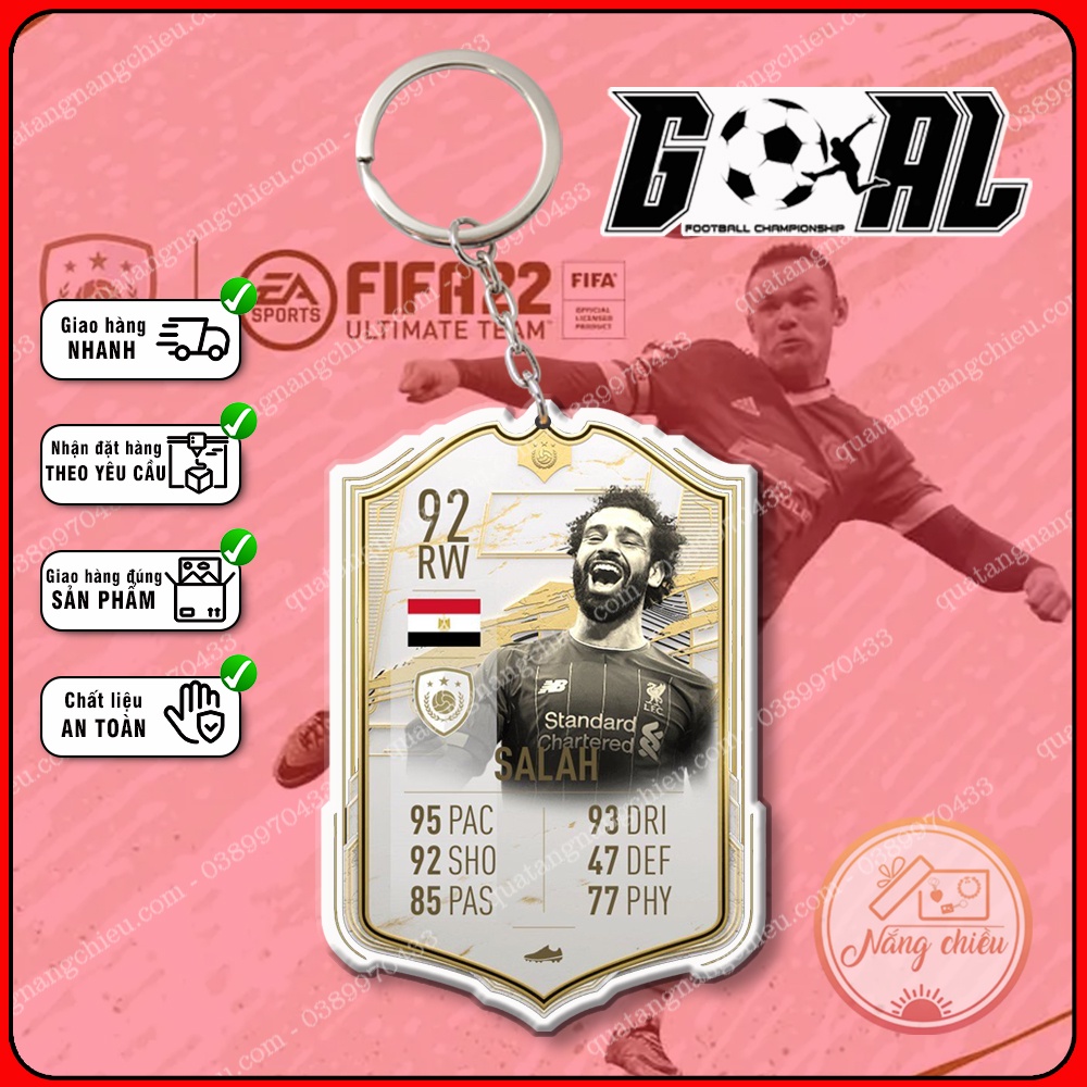 Móc khóa thẻ Icon Legend 2 - Thiết kế với mọi cầu thủ ☘️Quà Tặng Nắng Chiều☘️
