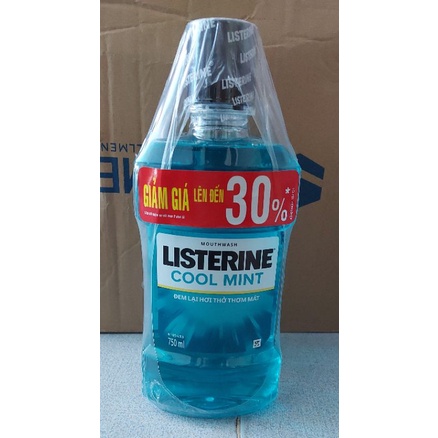 Nước súc miệng Listerine Cool Mint 750ml