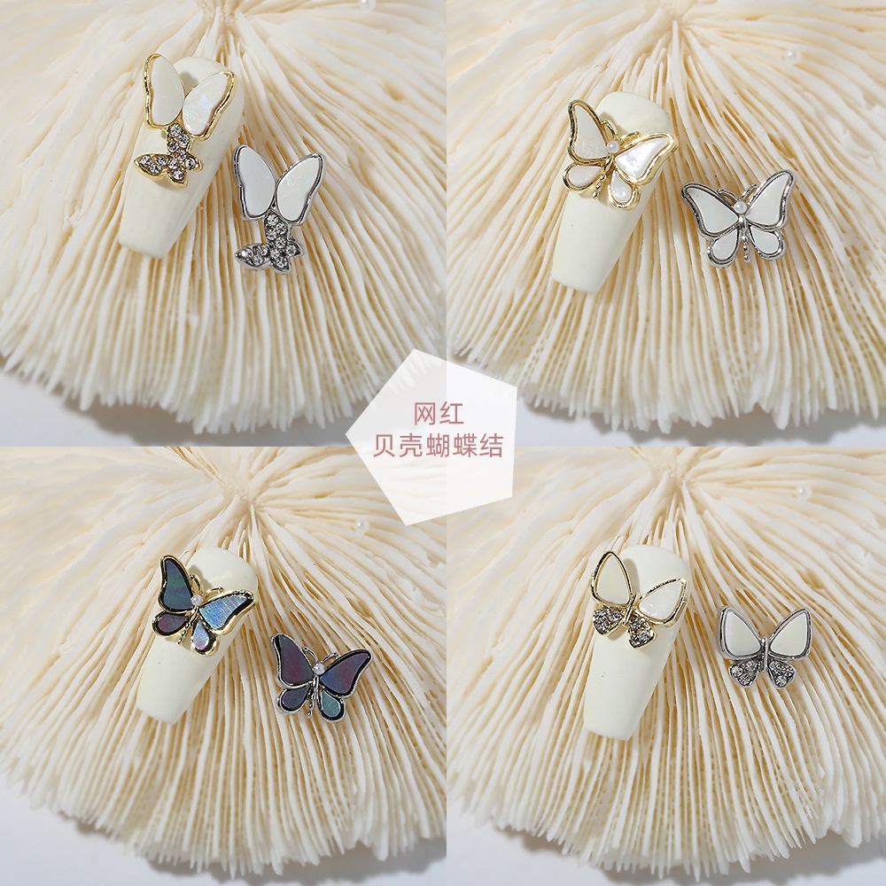 [Hàng mới về] Phụ kiện hình bướm trang trí móng tay nghệ thuật hợp thời trang