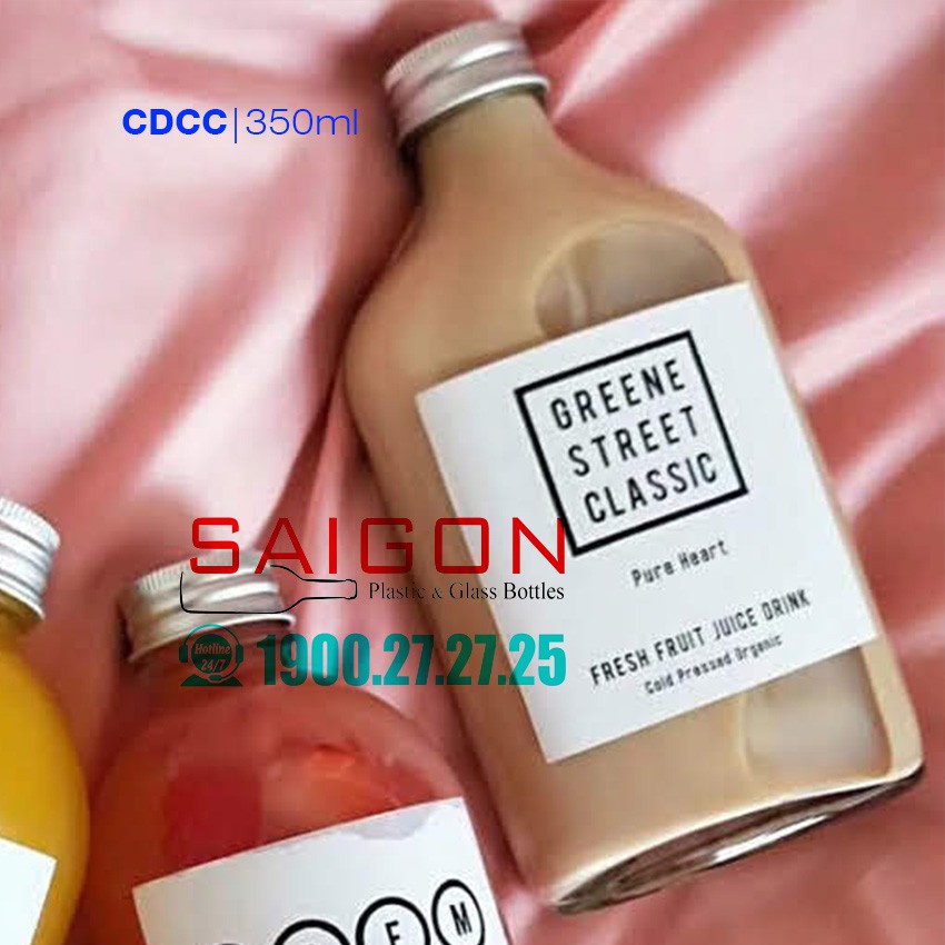 Chai Thủy Tinh Dẹp Cổ Cao Nắp Nhôm | BigBuy360 - bigbuy360.vn