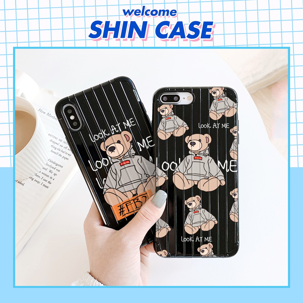 Ốp lưng iphone Look at me sọc 3D chống va đập 5/5s/6/6plus/6s/6splus/7/7plus/8/8plus/x/xs/11/12/pro/max/plus/promax