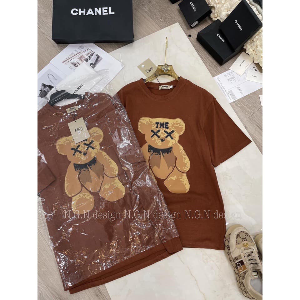 Áo GẤU MOSCHINO cộc tay 2022 (ảnh thật tự chụp)