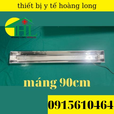 Đèn UV Đèn Cực Tia Tím Diệt Khuẩn Không Khí [COMBO Máng + Bóng UV 90cm ]