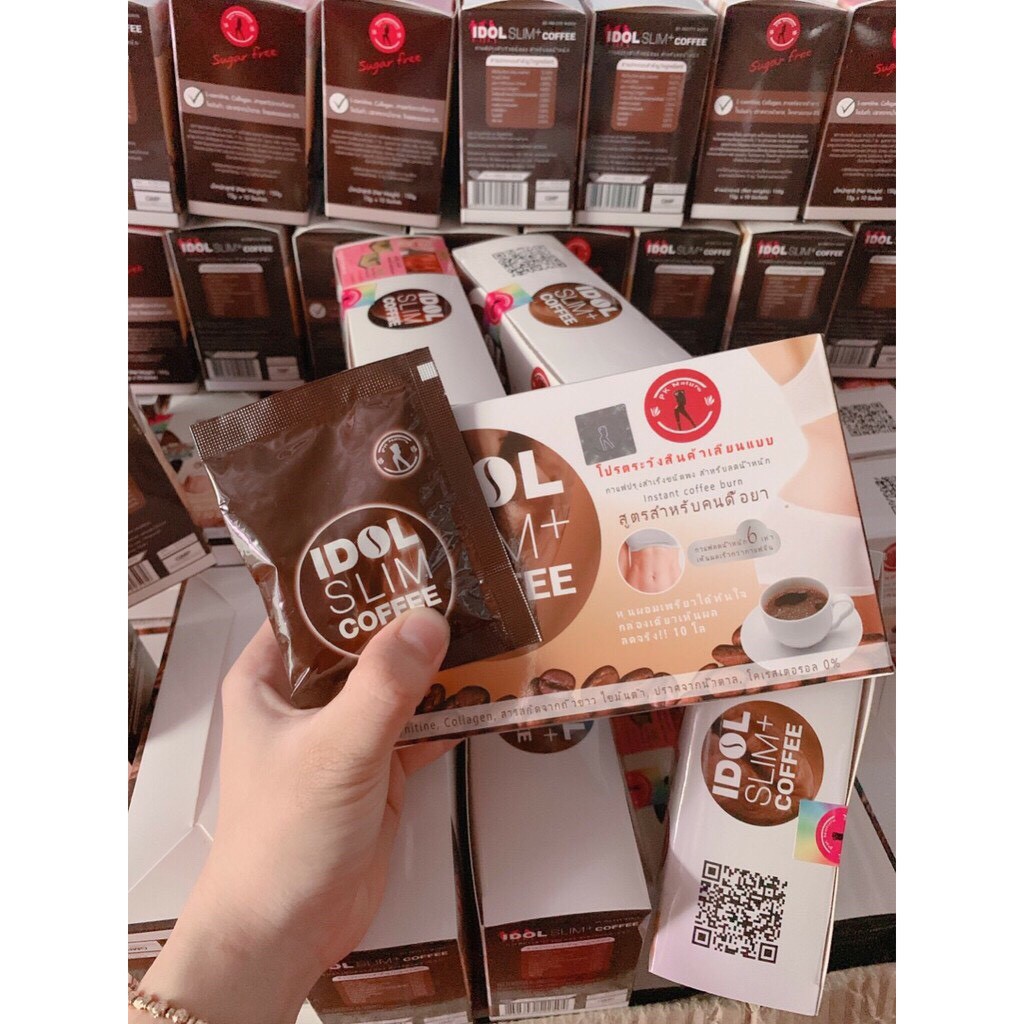 CHÍNH HÃNG  - Cafe Giảm Cân IDOL SLIM COFFEE 3in1 Thái Lan.