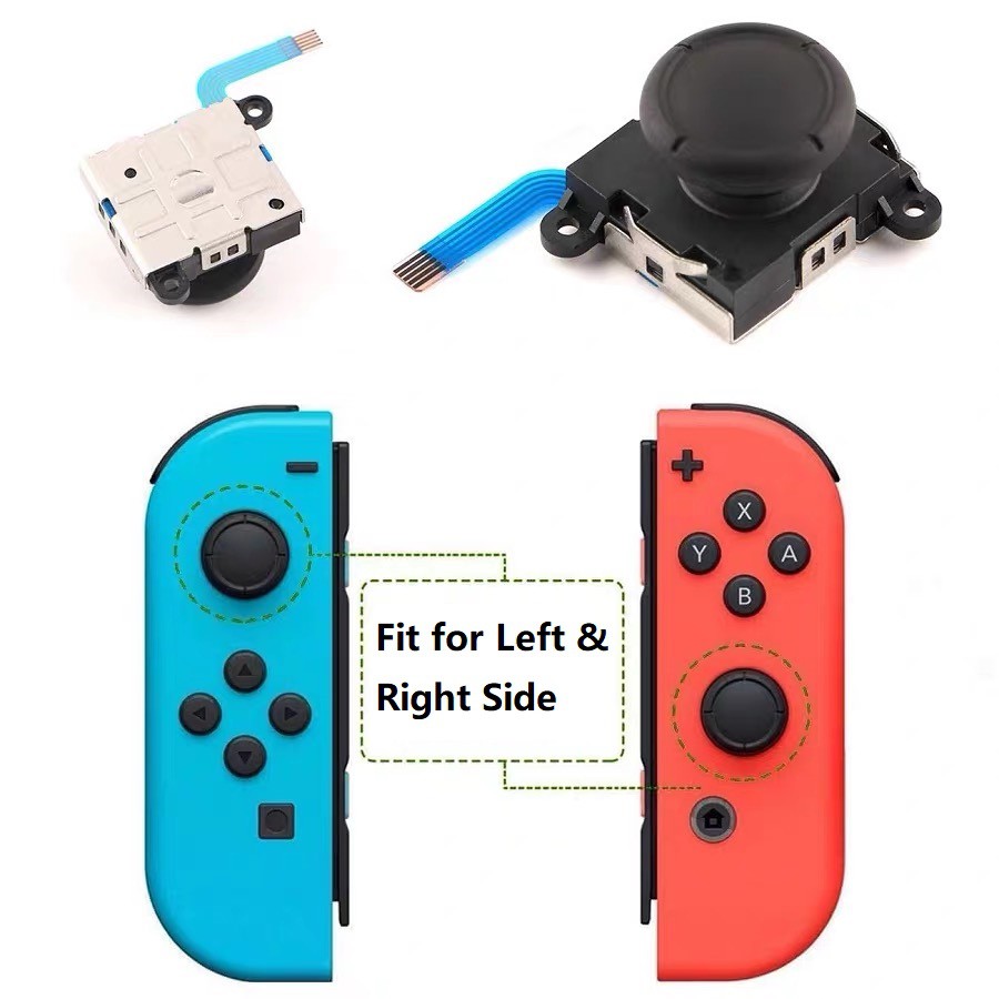 2 Bộ dụng cụ sửa chữa LAMMCOU thay thế nút cần điều khiển ngón cái 3D cho tay cầm chơi game Nintendo Switch