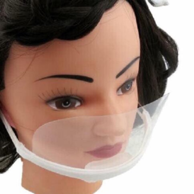 Hộp 10 chiếc khẩu trang nhựa chuyên dùng spa và cá nhân