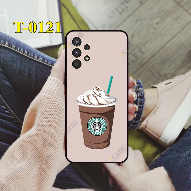 Ốp lưng Samsung Galaxy A13 4G, A13 5G in hình trà sữa | Ốp nhám chống sốc bảo vệ camera