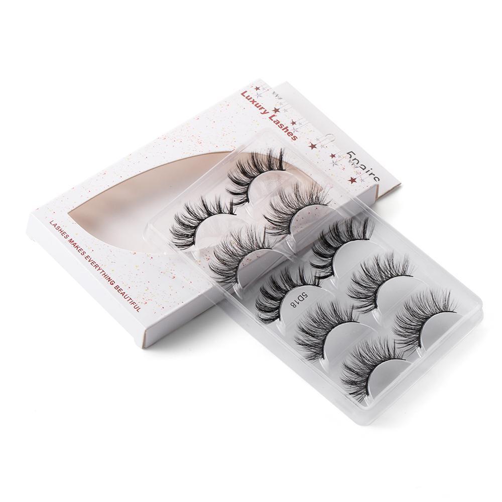 Xiantin Set 5 Cặp Hộp Đựng Lông Mi Giả SKONHED Phong Cách Giáng Sinh