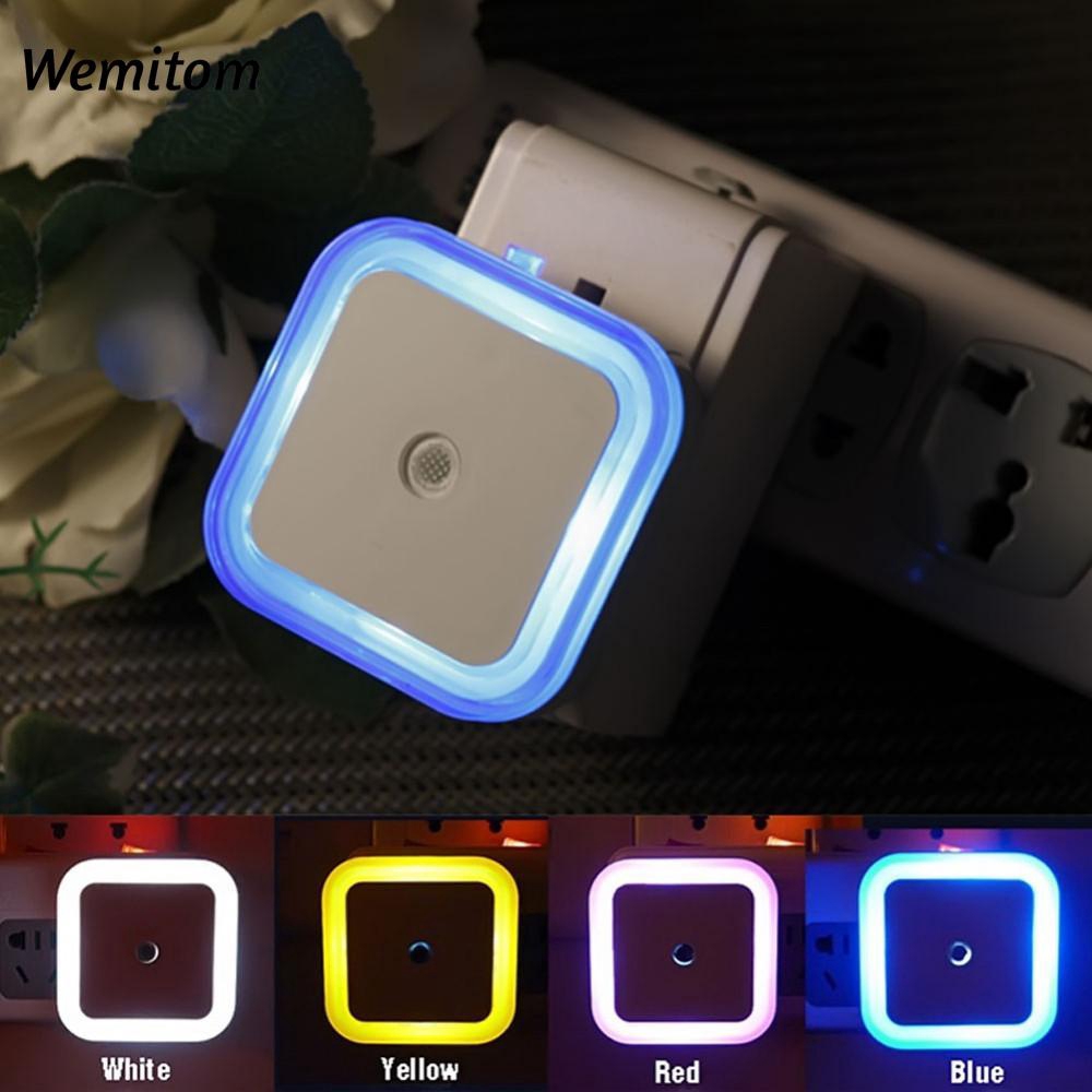 Unique square light sensor night lamp