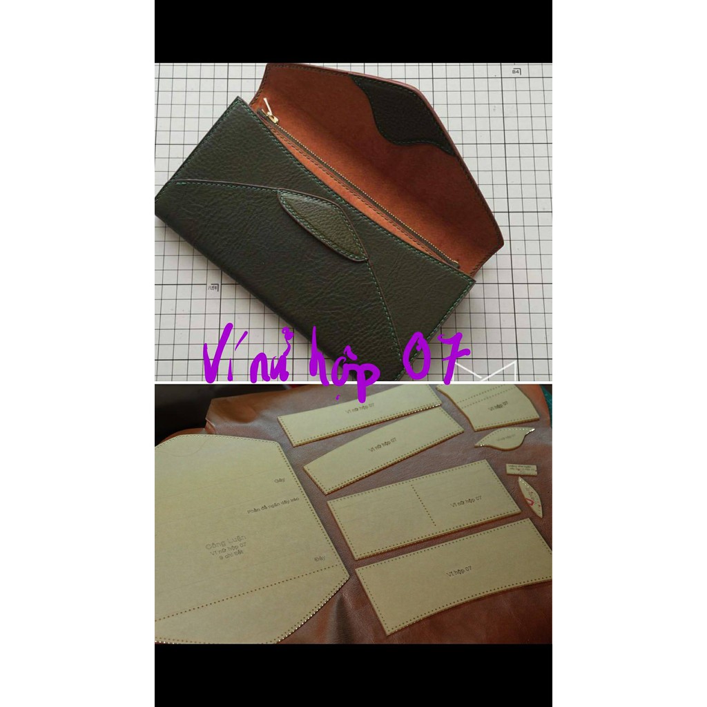 Rập khuôn ví nữ hộp 07 handmade - Xưởng LUXI decor