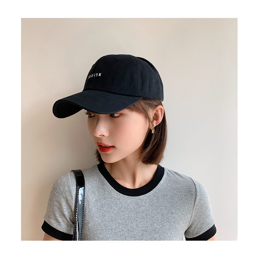 Mũ lưỡi trai cao cấp, nón kết thêu chữ cruise chất kaki form unisex nam nữ - LT03
