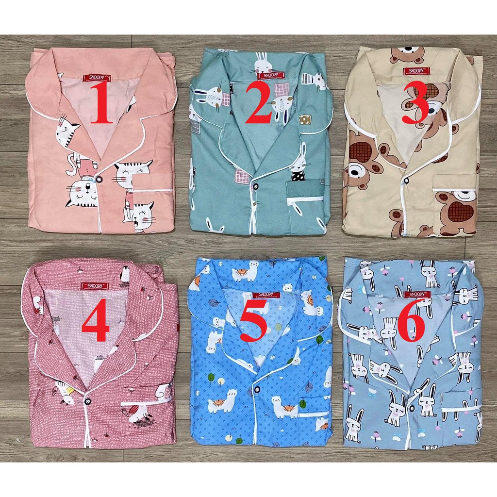 [Kate mềm] Bộ Pijama tay dài quần dài chất mịn mát freesize<60kg | BigBuy360 - bigbuy360.vn