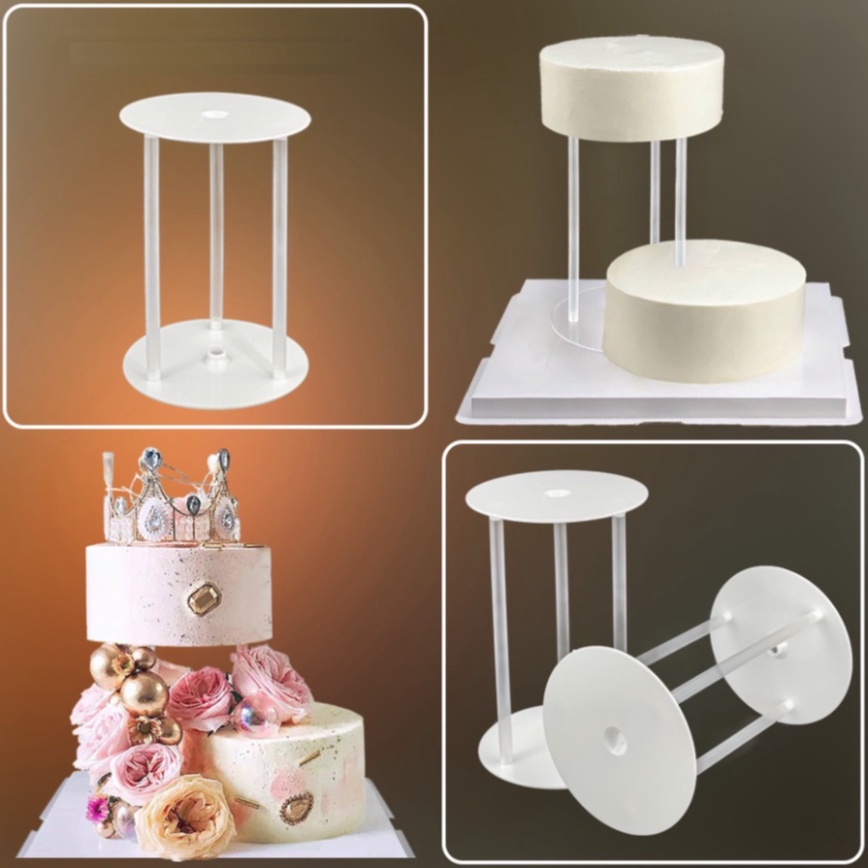 dụng cụ bánh kem [FREESHIP❤️] Combo 5 chiếc chồng tầng bánh sinh nhật