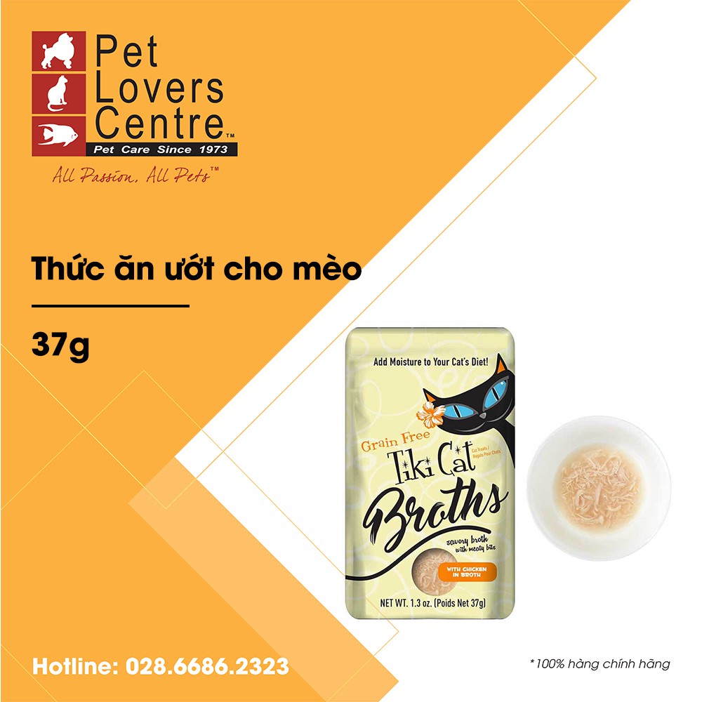 [37gam] Pate cho mèo TIKI CAT POUCH BROTH