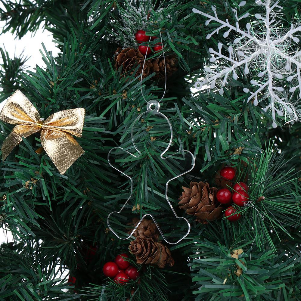 KUNHEV Set 10 Hoa Mẫu Đơn Trong Suốt Trang Trí Cây Thông Noel DIY