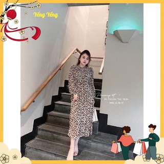 VNU74 - VÁY BÁO DẬP LY SUÔNG KÈM DÂY - VÀNG BE