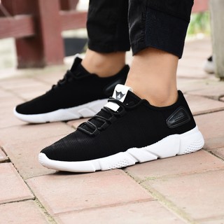Giày Nam Sneaker POSA PSSP010 ( Đen - Xám ) .