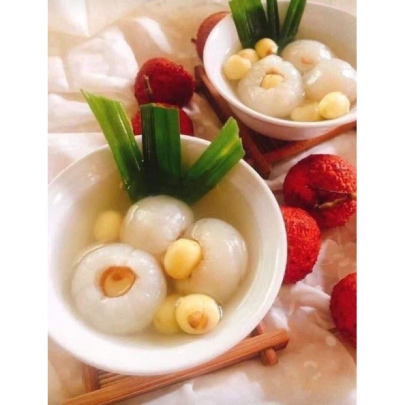 Vải thiều ngâm nước đường Thanh Hà -hàng loại 1 565gr