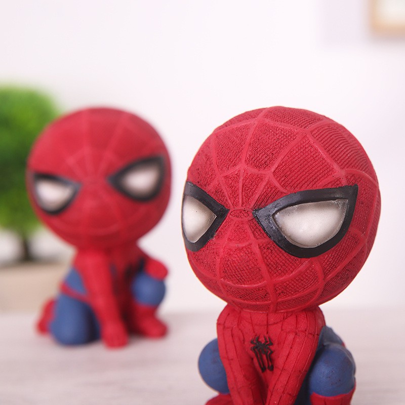 Mô hình Người Nhện siêu cute (Set 2) | Tiểu cảnh Spider Man terrarium để bàn mini