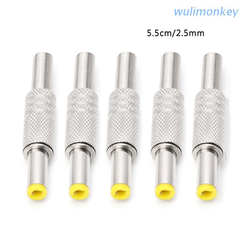 Set 5 Đầu Nối Nguồn DC 5.5x2.5mm Chất Lượng Cao