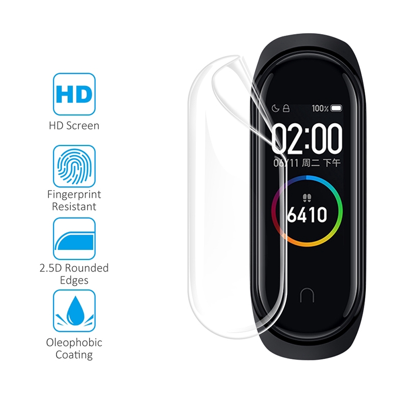 Set 2 miếng dán bảo vệ màn hình cho đồng hồ thông minh Xiaomi Mi Band 5