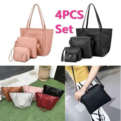Set 4 Túi Xách Ví Da Pu Thời Trang Nữ