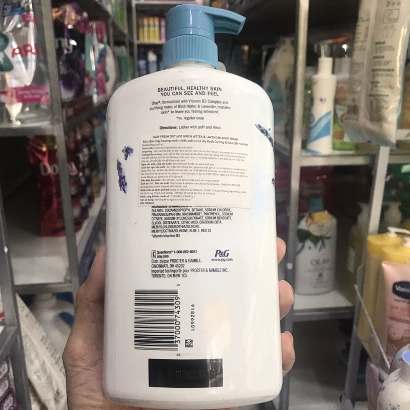 Sữa Tắm Olay Hương Lavender 887ml