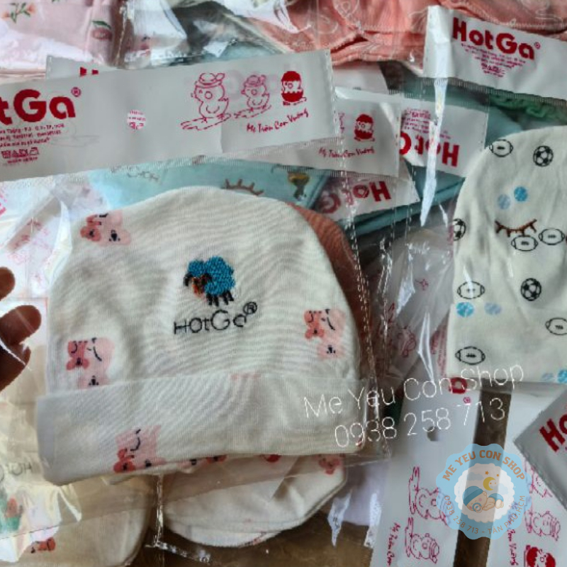 [Chọn mẫu] Bộ nón + bao tay chân cao cấp Hotga cho bé sơ sinh (katydang)