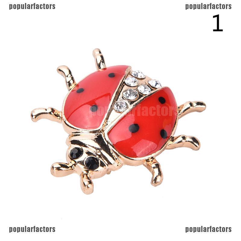 Ghim Cài Áo Tráng Men Hình Cánh Hoa Màu Cam Đính Đá Phong Cách