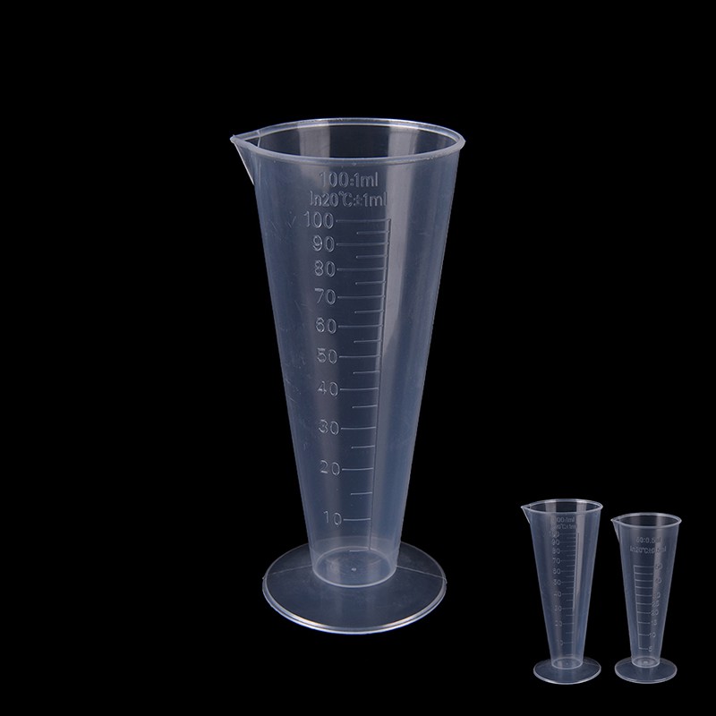 Cốc Đong Bằng Nhựa Trong Suốt Dung Tích 50ml 100ml