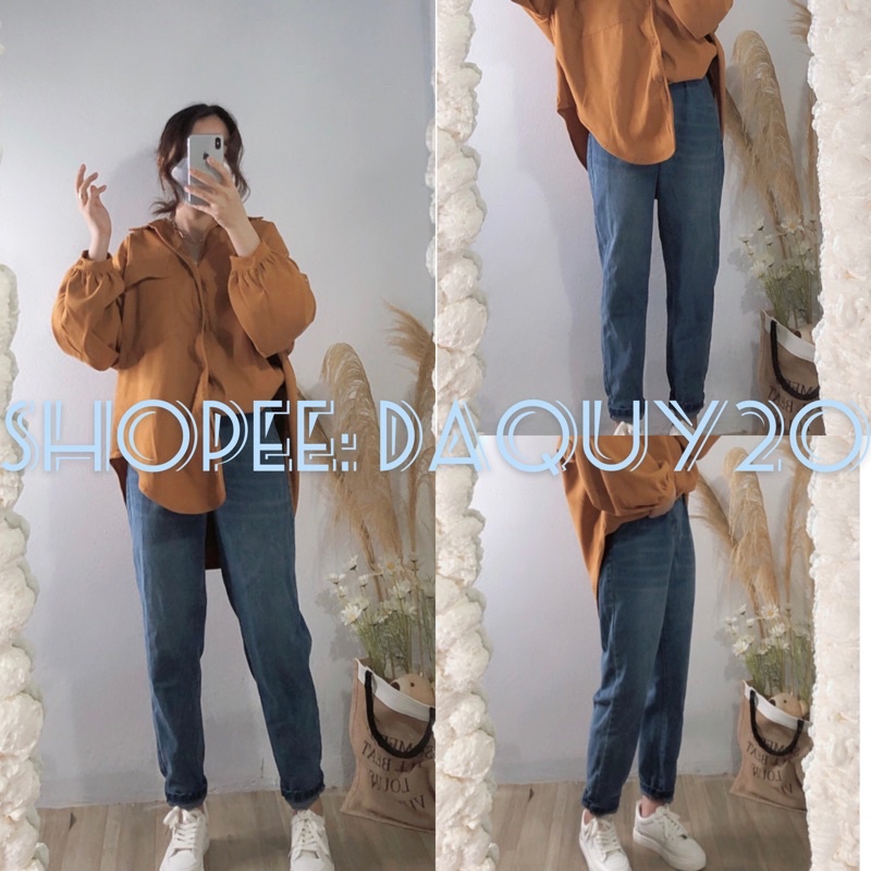 [DAQUY20]Quần JEANS túi trướcFREESHIPquần BAGGY túi viền trước hotren