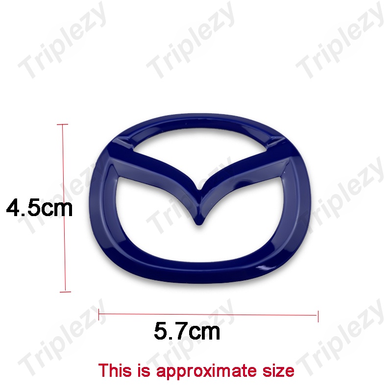Miếng Dán Logo Bằng Thép Không Gỉ Cho Vô Lăng Xe Hơi Mazda 2 3 5 6 CX5 Demi CX3 CX30 MX5 CX7 8 323 CX9 CX8