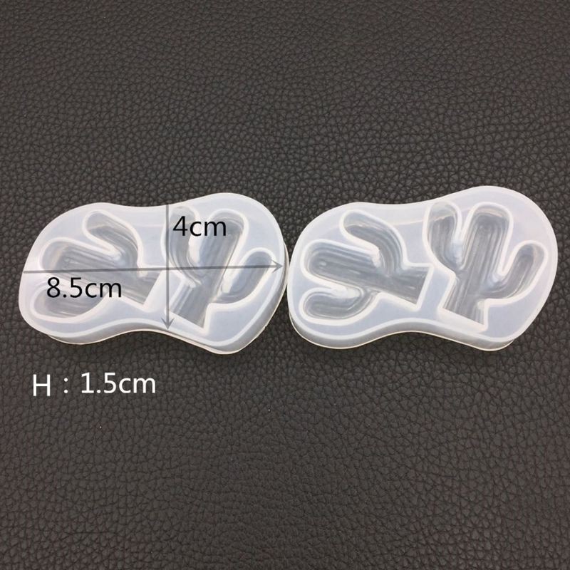 Khuôn làm bánh/trang sức hình cây xương rồng đáng yêu bằng nhựa epoxy