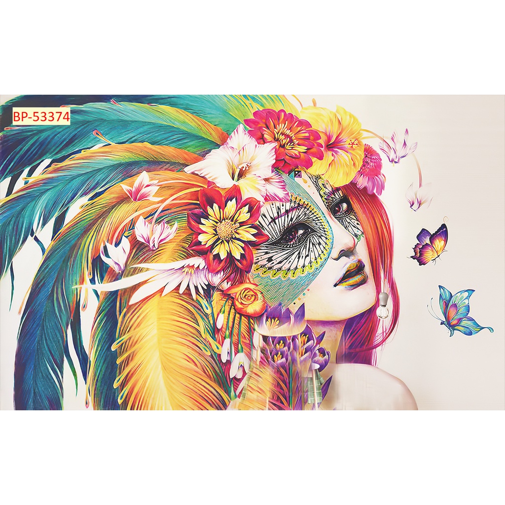 Tranh dán tường vải lụa 3D giành cho Trà chanh in theo kích thước yêu cầu – Không giới hạn kích thước